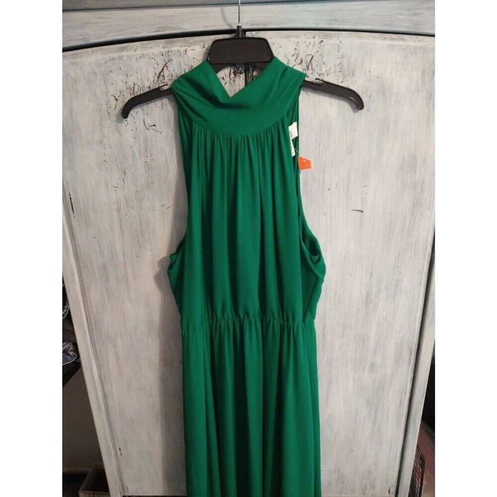 Badgley Mischka Green Maxi Dress - Picture 3 of 7